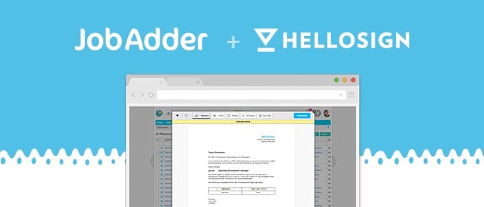 JobAdder New HelloSign Features Post