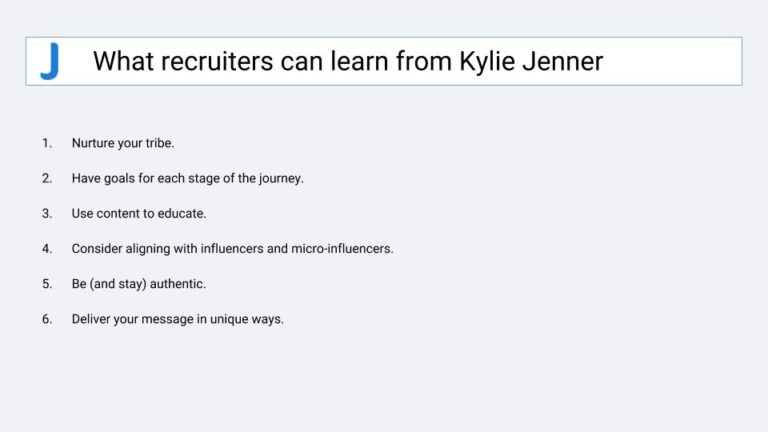 What recruiters can learn from Kylie Jenner